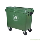 660L塑料環(huán)衛(wèi)垃圾桶，戶外環(huán)保方形垃圾箱